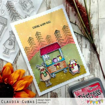 Janes Doodles " Hot Cocoa" Clear Stamp - Stempelset