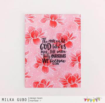 Janes Doodles " Magnolia" Clear Stamp - Stempelset
