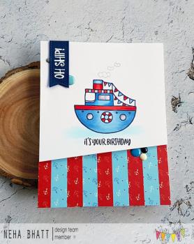 Janes Doodles " Oh Ship!" Clear Stamp - Stempelset