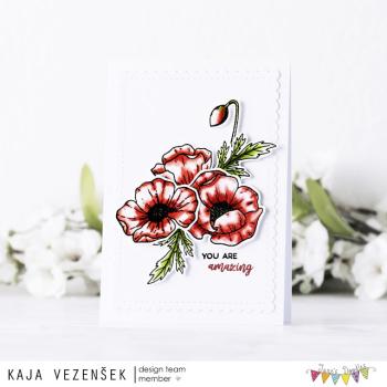 Janes Doodles " Poppy" Clear Stamp - Stempelset