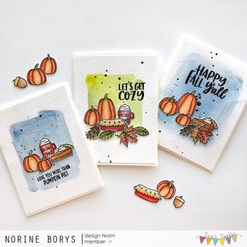Janes Doodles " Pumpkin Spice" Clear Stamp - Stempelset