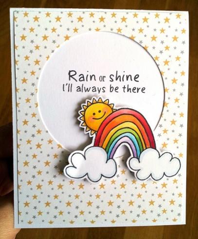 Janes Doodles " Rain or Shine" Clear Stamp - Stempelset
