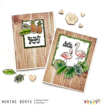 Janes Doodles " Tropical Fun" Clear Stamp - Stempelset