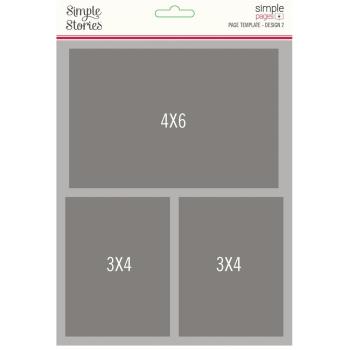 Simple Stories Simple Pages Template Design 2  - Schablone