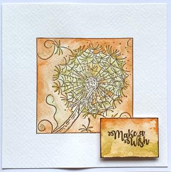 IndigoBlu "Colour Me Dandelion" A6 Rubber Stamp