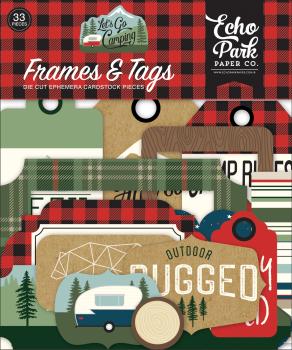 Echo Park "Let's Go Camping" Frames & Tags