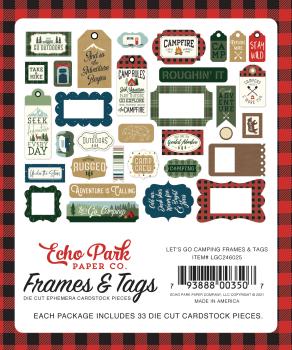 Echo Park "Let's Go Camping" Frames & Tags