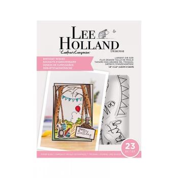 Crafters Companion -Lee Holland Stamp & Die Birthday Wishes - Stanze & Stempel