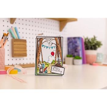 Crafters Companion -Lee Holland Stamp & Die Birthday Wishes - Stanze & Stempel
