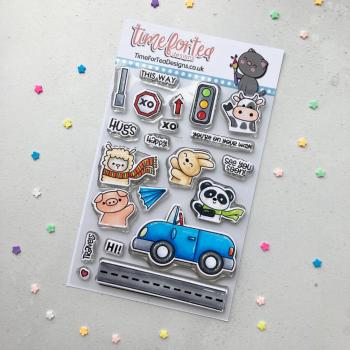 Time For Tea Clear Stamps Car Critters 