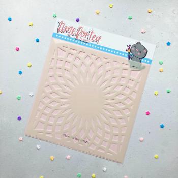 Time For Tea Stencil Diamond Burst