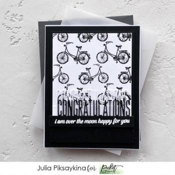 Picket Fence Studios Congratulations Word Topper  Die (PFSD-180)