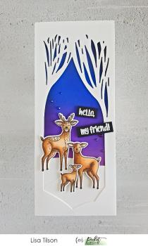 Picket Fence Studios Slim Line Trees Silhouette Cover Plate Die (SDCS-121)