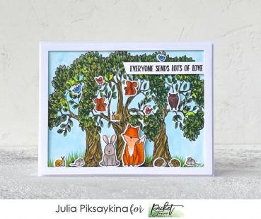 Picket Fence Studios Listen for Joy Clear Stamps 