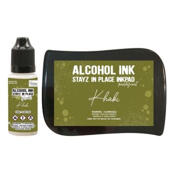 Couture Creations Stayz in Place Alcohol Ink Pearlescent -  Stempelkissen Perlglanz   Khaki 