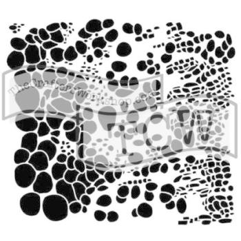 The Crafters Workshop Cell Theory   Stencil - Schablone 6x6"