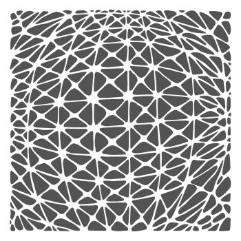 The Crafters Workshop Geo Netting   Stencil - Schablone 6x6"