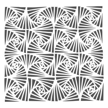The Crafters Workshop Fantangle   Stencil - Schablone 6x6"