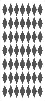 The Crafters Workshop Harlequin Slimline Stencil Schablone 