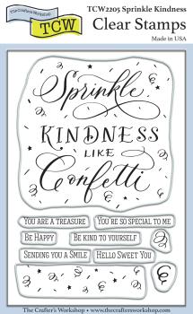 The Crafters Workshop Sprinkle Kindness   Clear Stamp