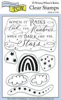 The Crafters Workshop When It Rains Clear Stamp