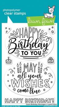 Lawn Fawn Stempelset "Giant Birthday Messages" Clear Stamp