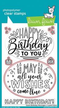 Lawn Fawn Craft Dies - Giant Birthday Messages