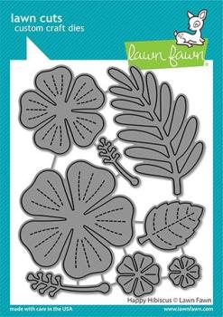 Lawn Fawn Craft Dies - Happy Hibiscus
