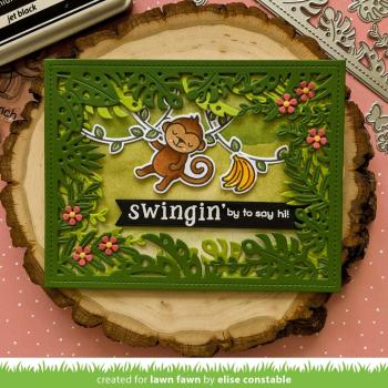 Lawn Fawn Craft Dies - Tropical Leaves Backdrop