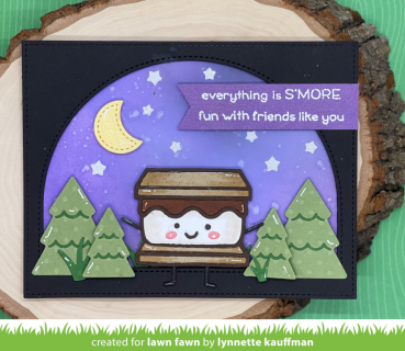Lawn Fawn Craft Dies - Forest Backdrop