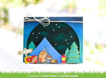 Lawn Fawn Craft Dies - Forest Backdrop