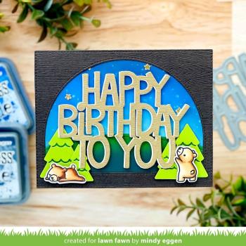 Lawn Fawn Craft Dies - Forest Backdrop