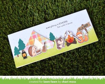 Lawn Fawn Craft Dies - Build-A-Campsite