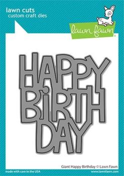 Lawn Fawn Craft Dies - Giant Happy Birthday
