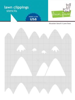Lawn Fawn Stencil - Schablone - Mountain Stencils