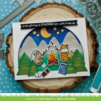 Lawn Fawn Stencil - Schablone - Mountain Stencils
