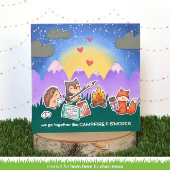 Lawn Fawn Stencil - Schablone - Mountain Stencils
