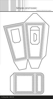 Simple and Basic " Popcorn Box Cutting " Stanze -  Die