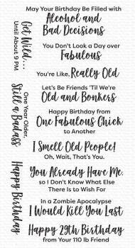 My Favorite Things Stempelset "Sassy Pants Birthday Greetings 3" Clear Stamp