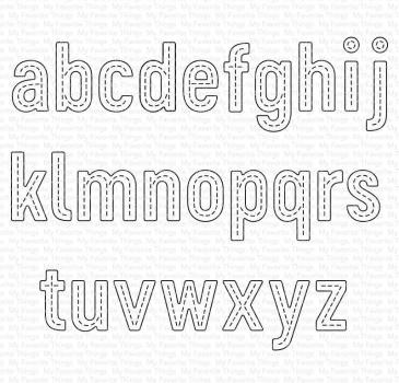My Favorite Things Die-namics "In Stitches Lowercase Alphabet" | Stanzschablone | Stanze | Craft Die