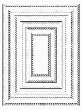 My Favorite Things Die-namics "A2 Double Stitched Rectangle Stax" | Stanzschablone | Stanze | Craft Die