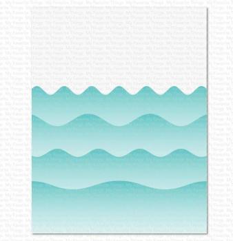 My Favorite Things "Summer Waves" Stencil 6x6"