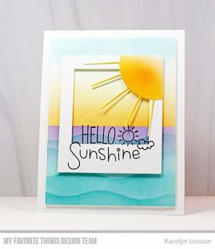My Favorite Things "Summer Waves" Stencil 6x6"