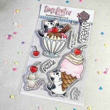 Time For Tea Clear Stamps Sundae Sweeties 