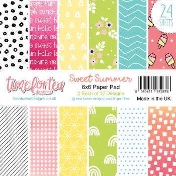 Time For Tea 6x6 Paper Pack Sweet Summer 6x6 Inch 