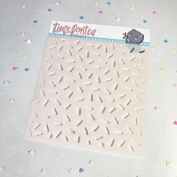 Time For Tea Stencil Confetti