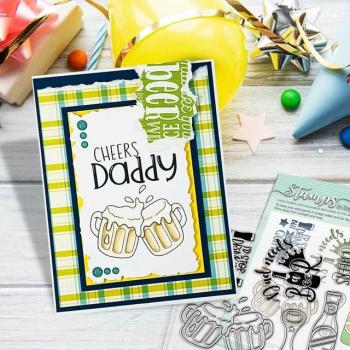 Polkadoodles Stempel "Cheers and Beers" Clear Stamp-Set