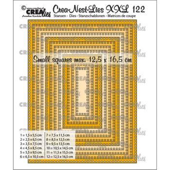 Crealies - Crea-Nest-Lies XXL dies Rectangles with small squares 