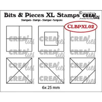 Crealies - Bits - Pieces XL stamps Squares 