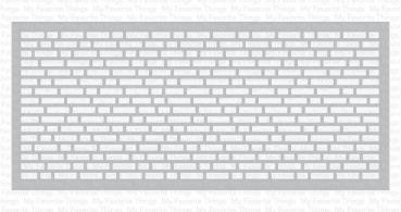 My Favorite Things "Slimline English Brick Wall" Stencil 9x4"